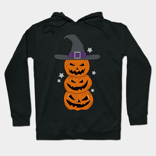 Halloween Pumpkins Hoodie by emanuelacarratoni